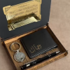 Coffret Cadeau Personnalisé de Luxe – Porte-Feuille, Stylo et Porte-Clés Gravés avec Message sur Mesure